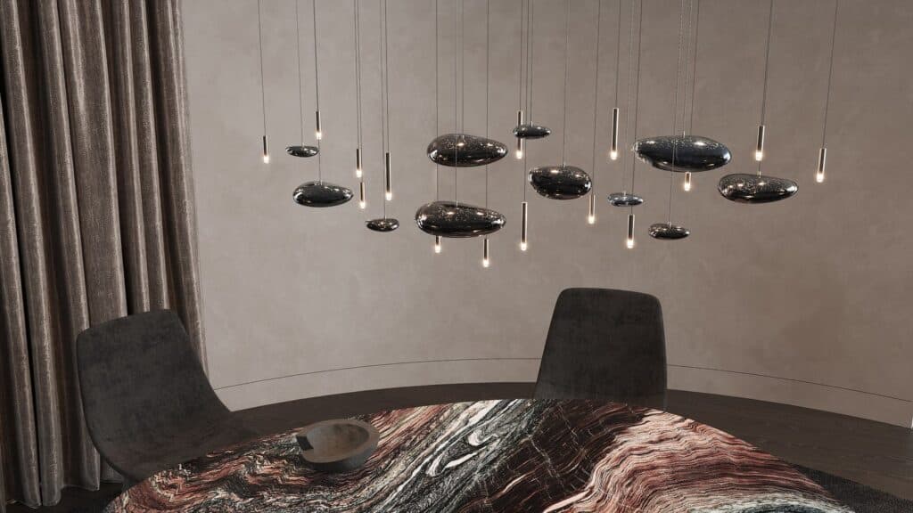 Modern luxury lighting fixture for living room