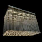 Luxury interior lighting with crystal elements