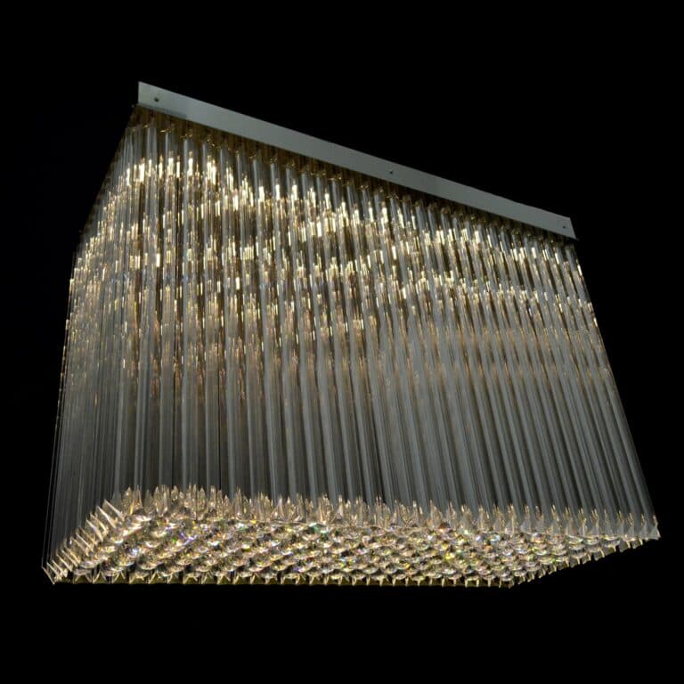 Luxury interior lighting with crystal elements