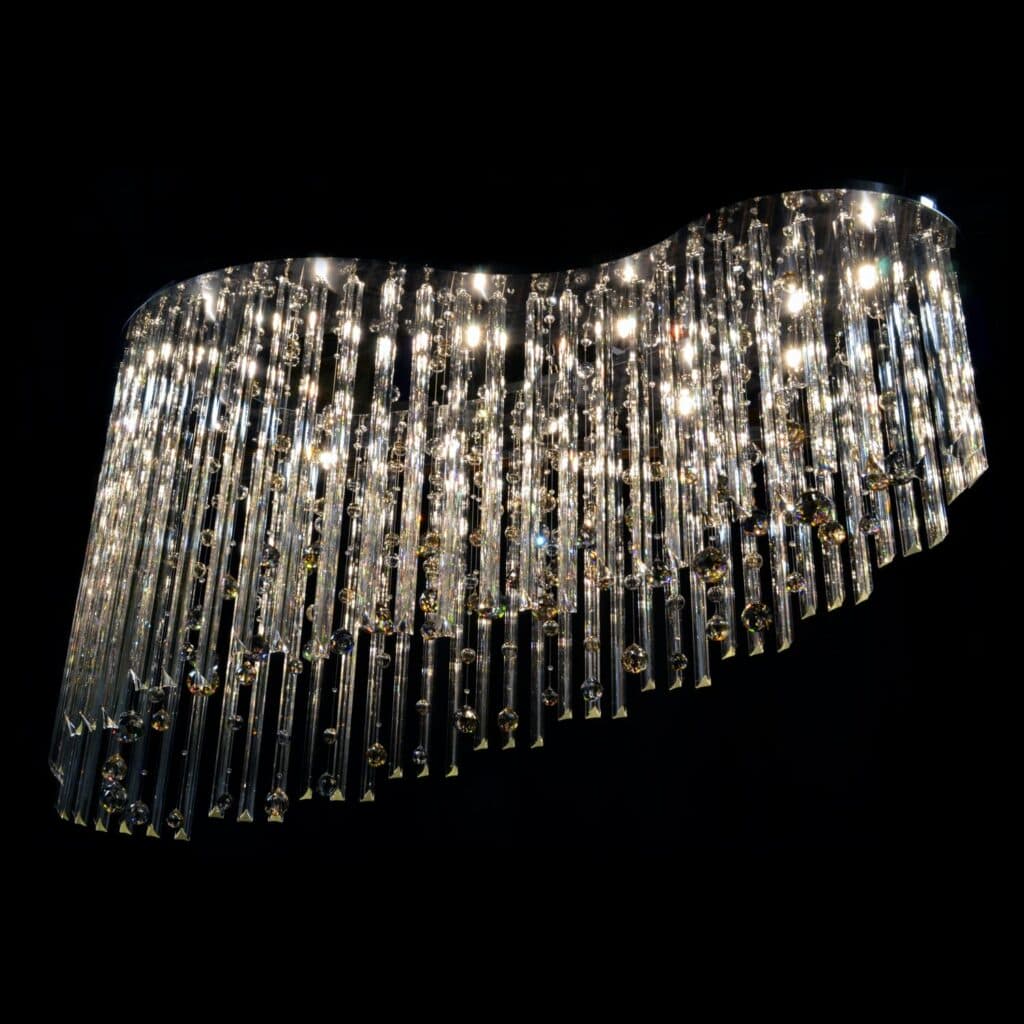 Modern chandelier inspired by traditional craftsmanship