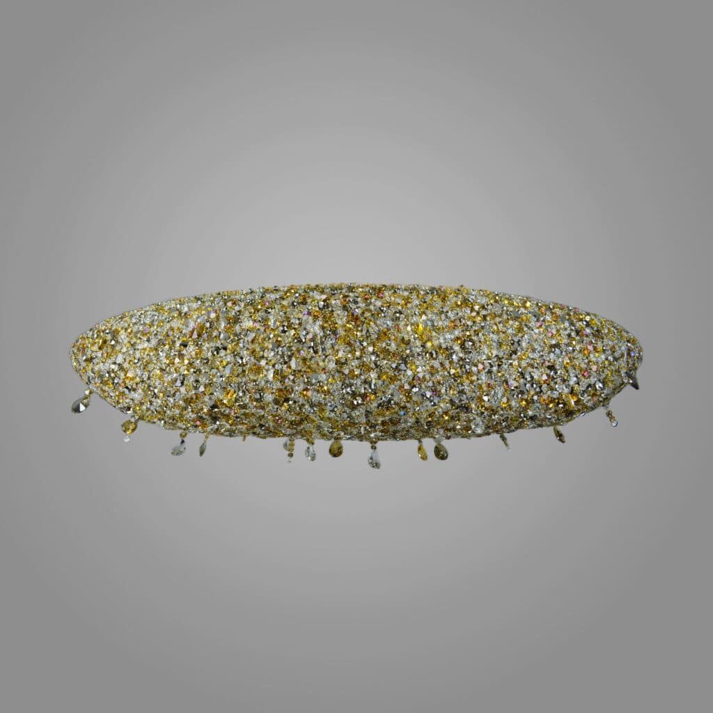 Designer lighting installation with bespoke details