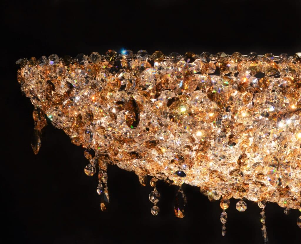 Unique handmade chandelier for classic interiors