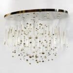 Luxury interior lighting with crystal elements