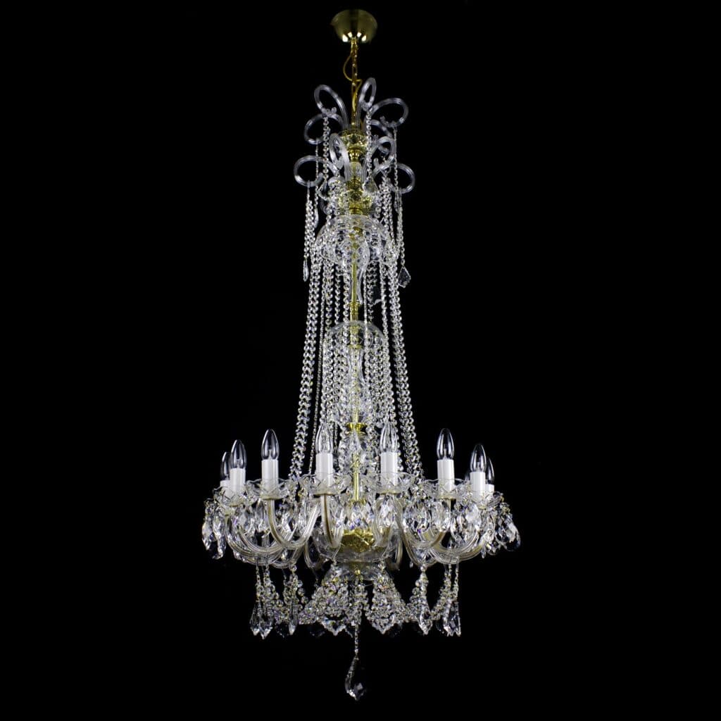 Handcrafted chandelier made from fine crystal