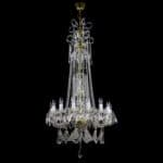 Handcrafted chandelier made from fine crystal