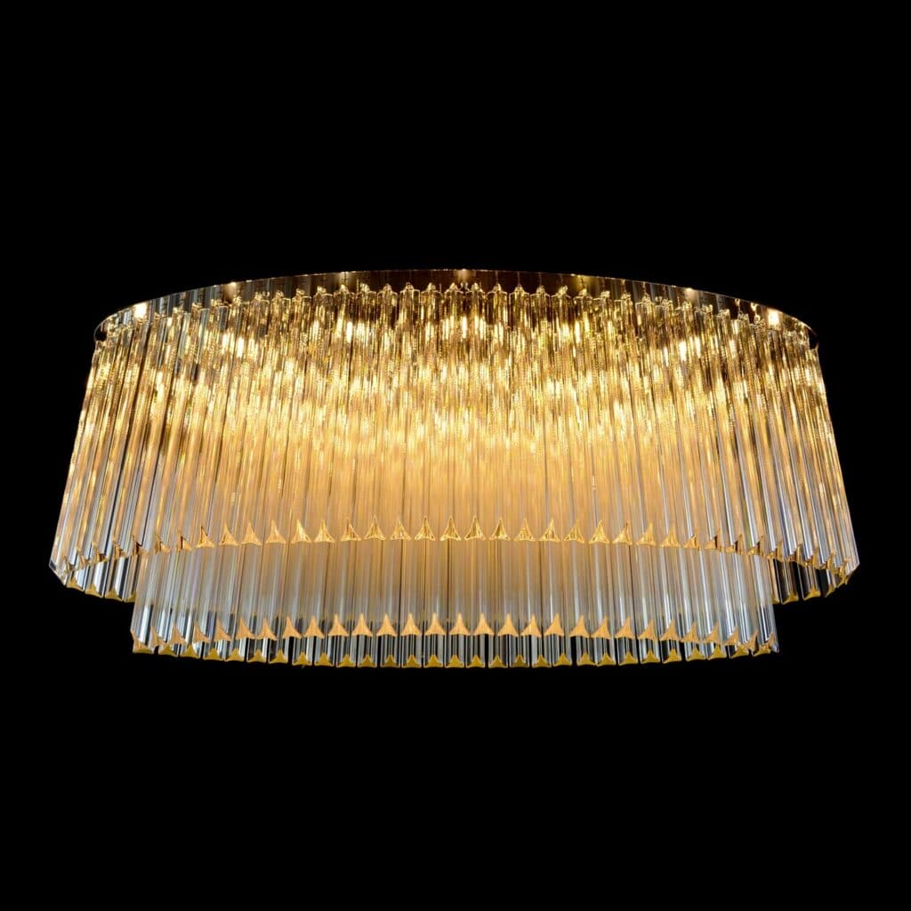 Elegant light fitting made from fine materials