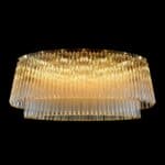 Elegant light fitting made from fine materials