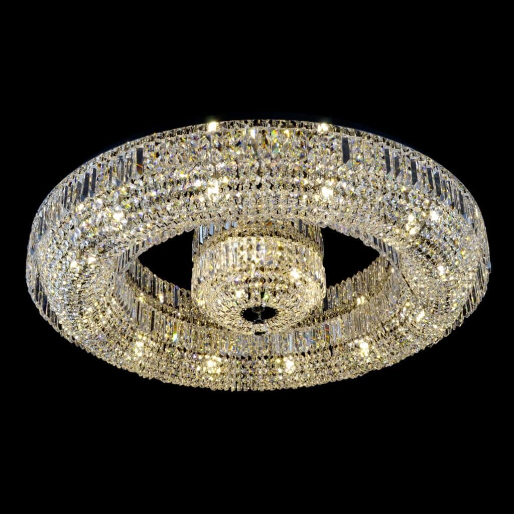 Crystal chandelier for luxury dining or living area