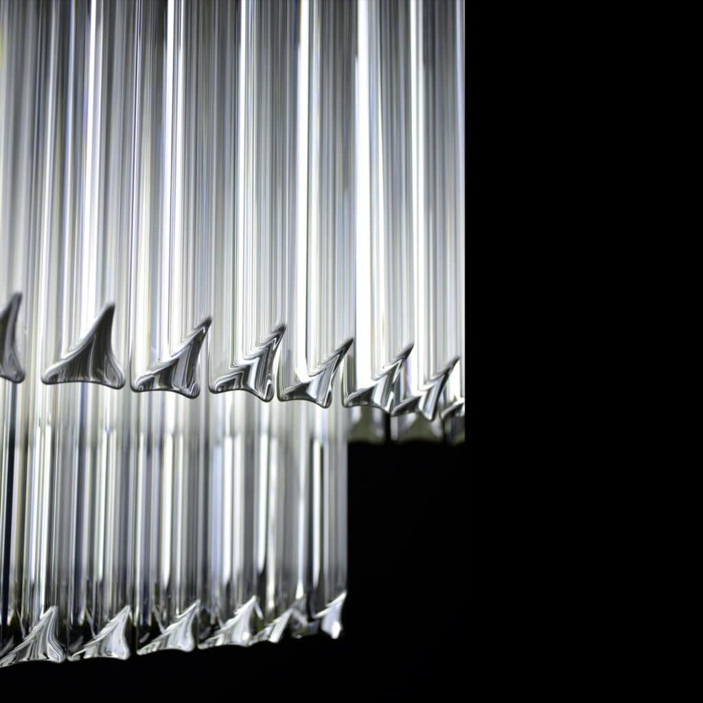 Designer lighting installation with bespoke details