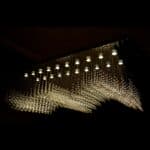 Luxury interior decor with bespoke chandelier