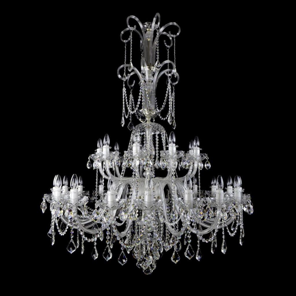 Luxury crystal chandelier by Magnolia Blossom Interiors