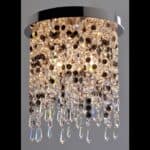 Elegant light fitting made from fine materials