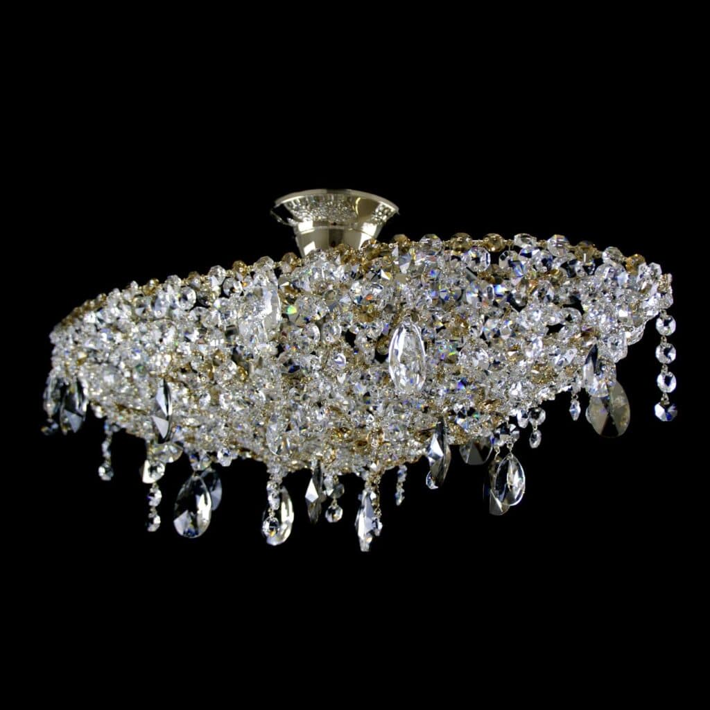 Handcrafted chandelier made from fine crystal