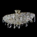 Handcrafted chandelier made from fine crystal