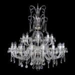 Handcrafted chandelier made from fine crystal