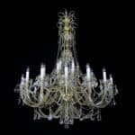 Handcrafted chandelier made from fine crystal