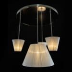Crystal chandelier adding glamour to interiors