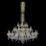 Crystal chandelier for luxury dining or living area