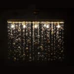 Crystal chandelier for luxury dining or living area