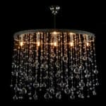 Artisanal lighting crafted from glass and metal