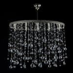 Crystal chandelier for luxury dining or living area