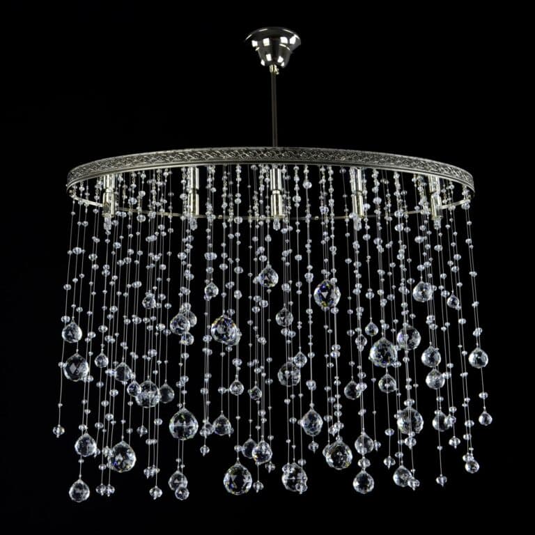 Crystal chandelier for luxury dining or living area