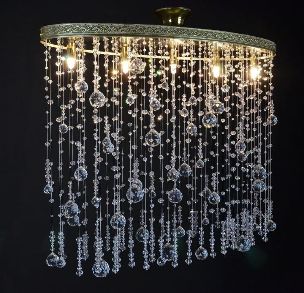 Handcrafted chandelier celebrating timeless elegance