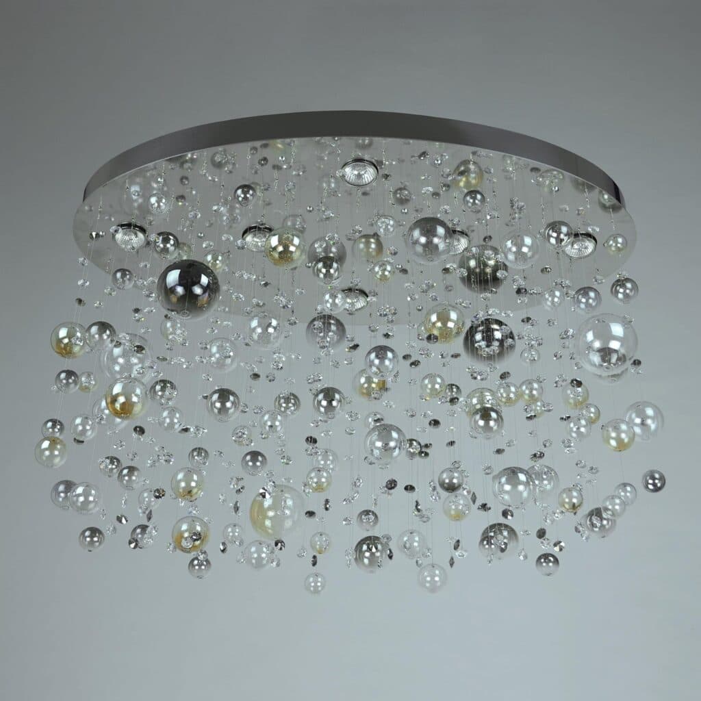 Luxury crystal chandelier by Magnolia Blossom Interiors