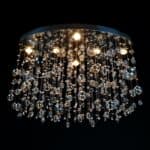 Elegant light fitting made from fine materials
