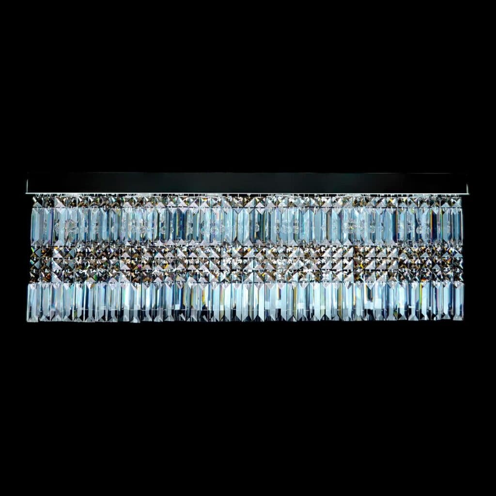 Handblown glass chandelier with artistic design