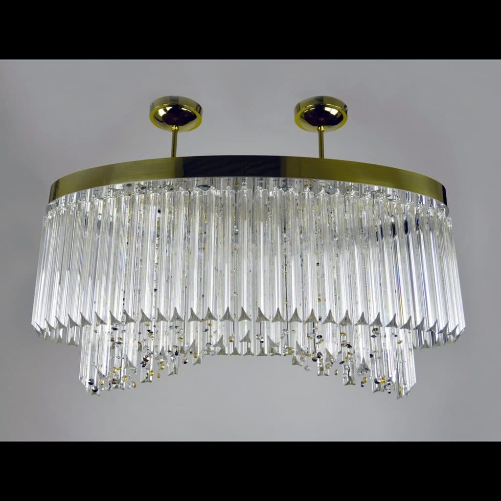Luxury crystal chandelier by Magnolia Blossom Interiors