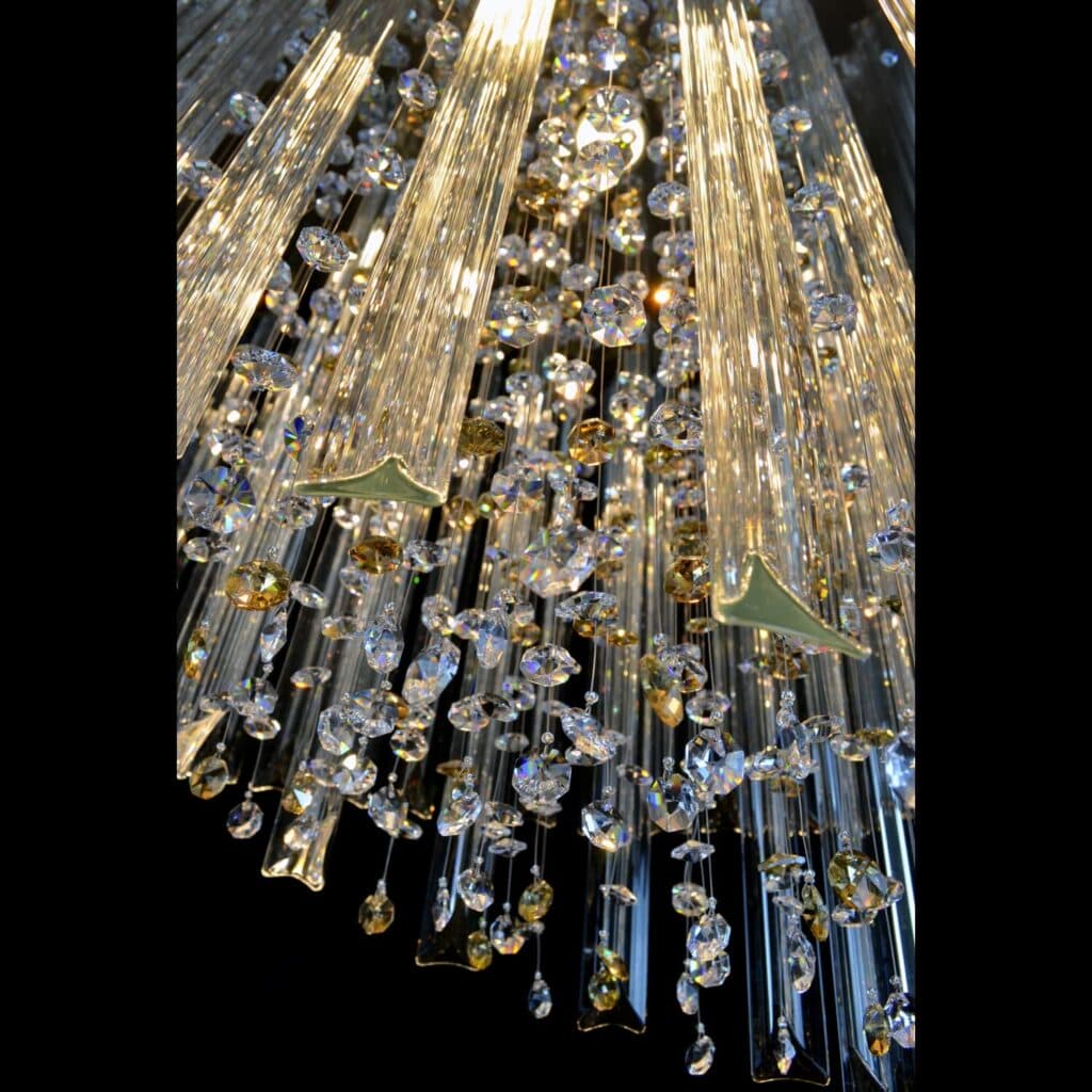 Contemporary crystal lighting by Magnolia Blossom Interiors
