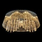 Crystal chandelier illuminating premium interiors