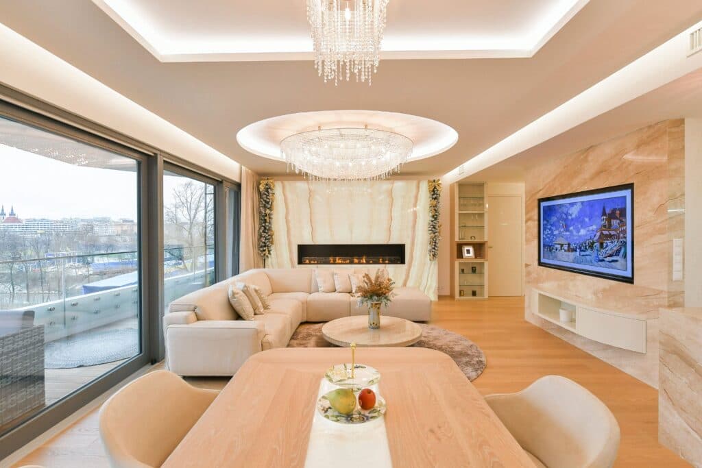 Elegant chandelier enhancing refined interiors