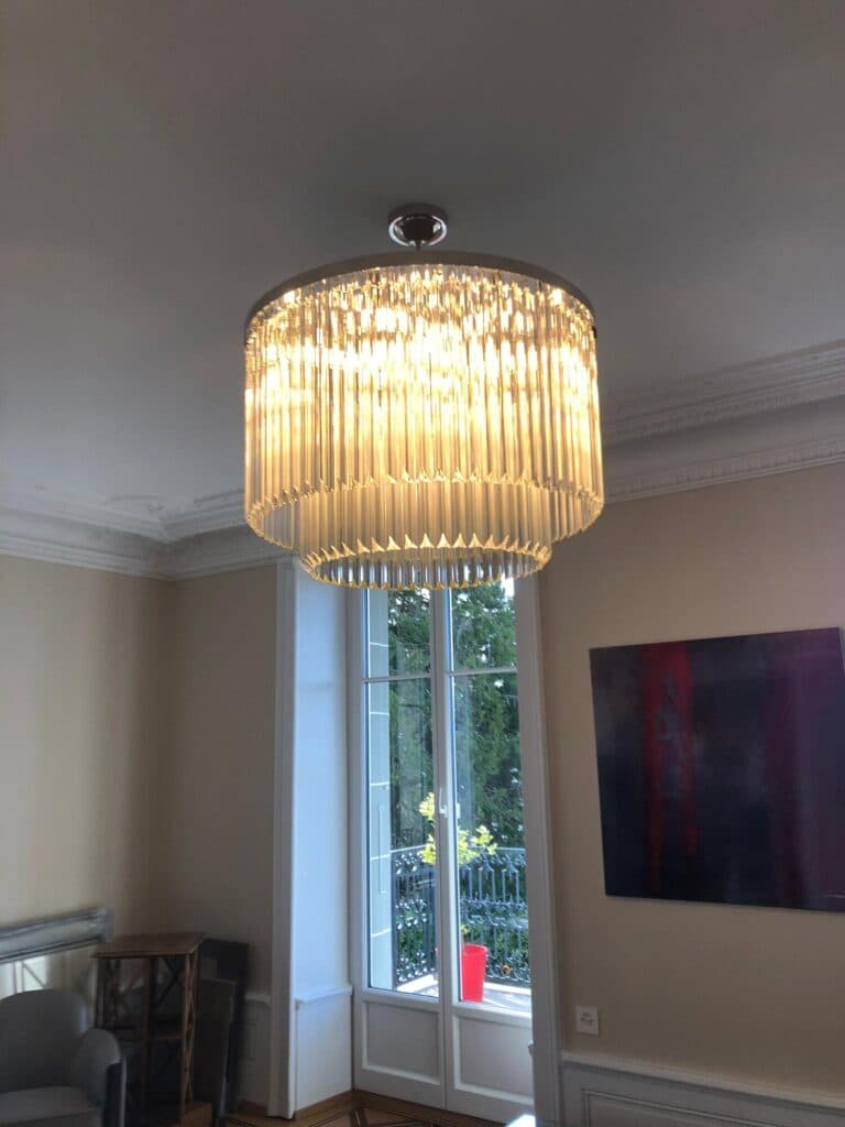 Elegant crystal lighting created with precision