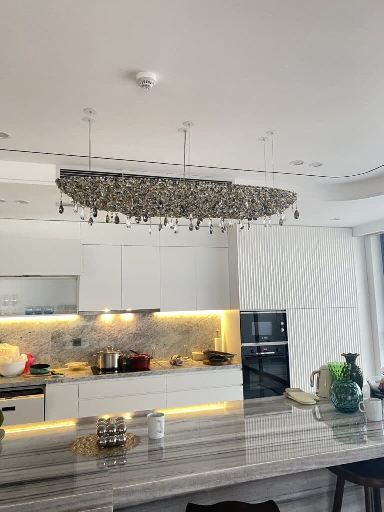 Unique handmade chandelier for classic interiors