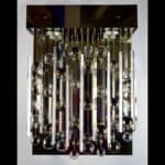 Luxury interior lighting with crystal elements