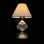 Handblown glass chandelier with artistic design
