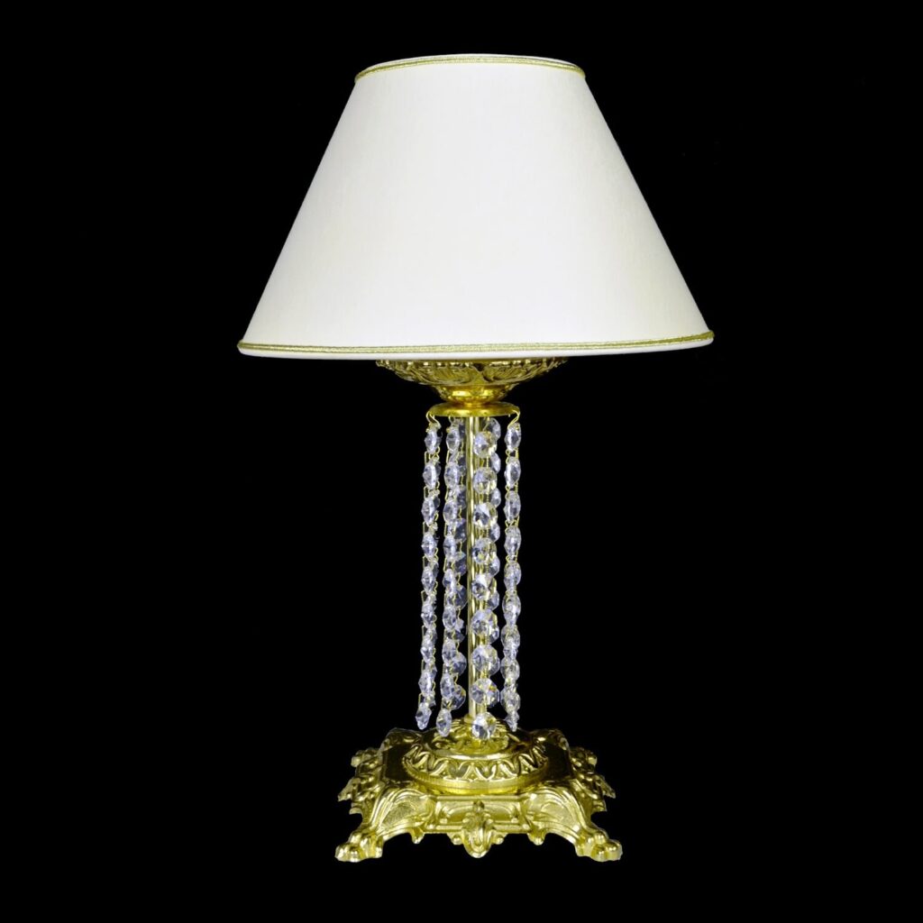 Luxury chandelier crafted from clear and smoky crystals