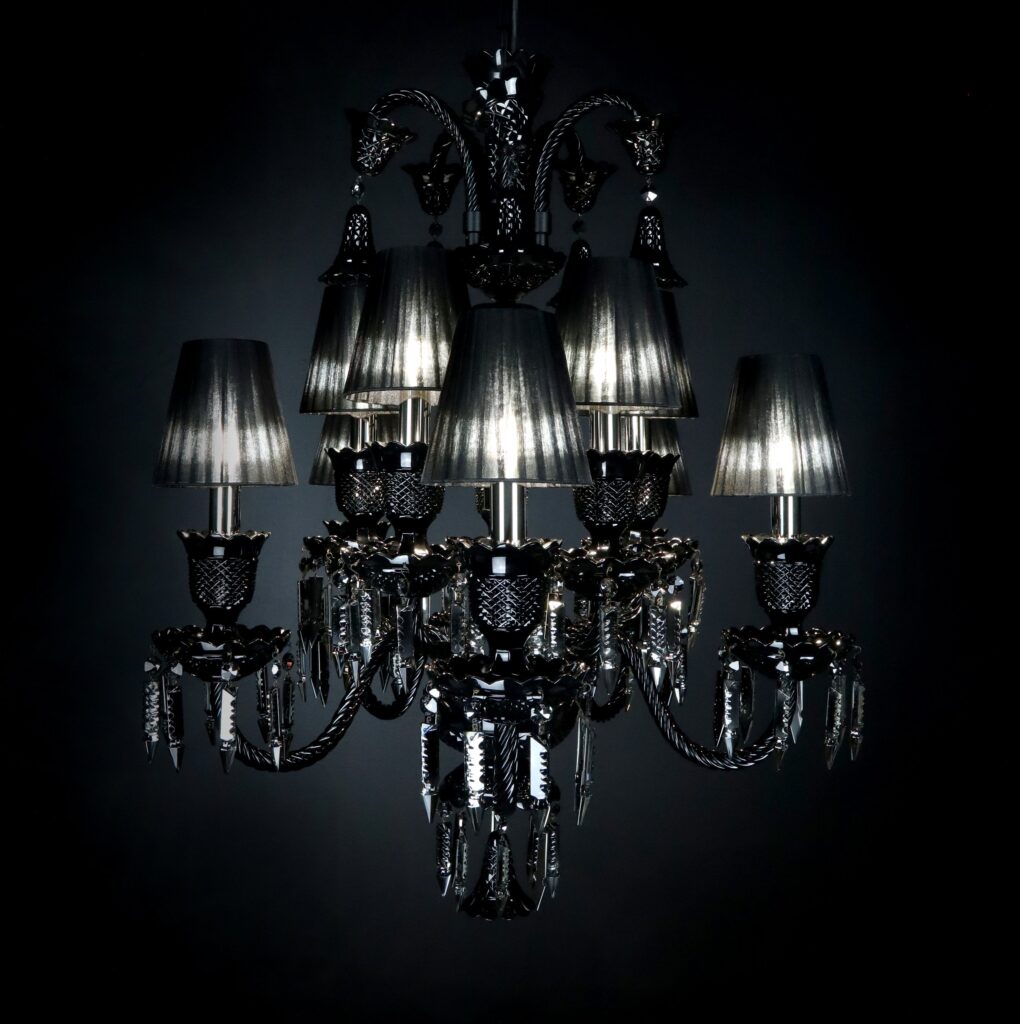Handcrafted chandelier made from fine crystal