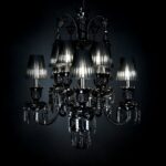 Handcrafted chandelier made from fine crystal