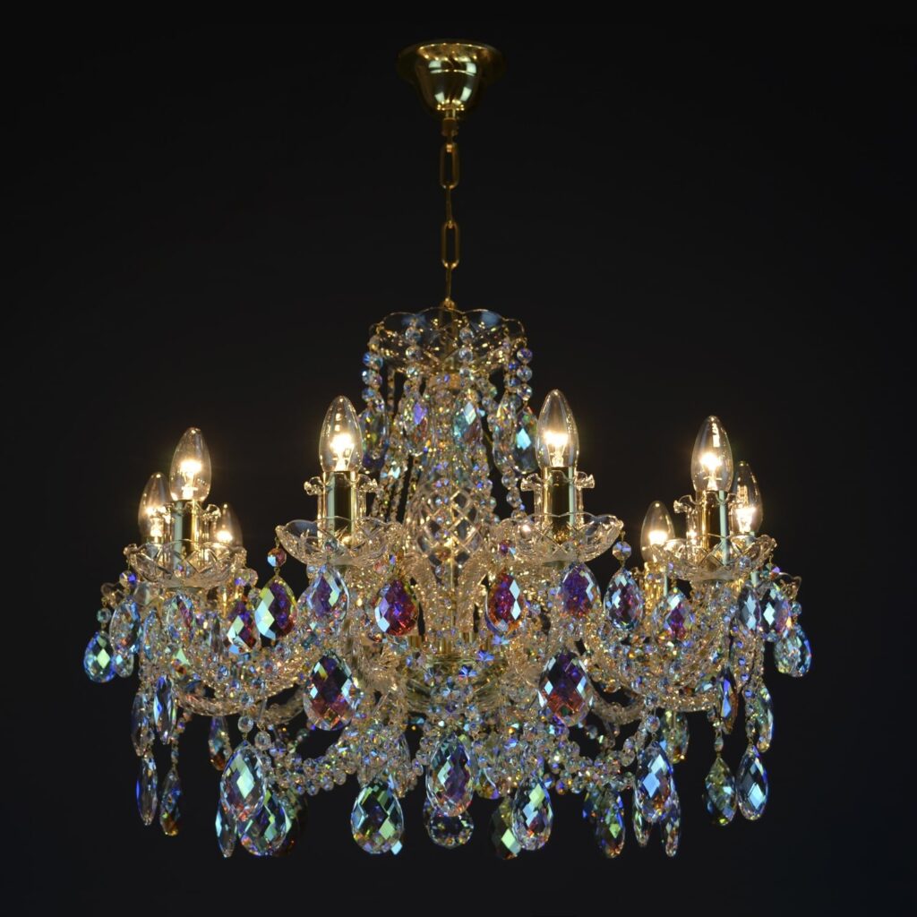 Unique handmade chandelier for classic interiors