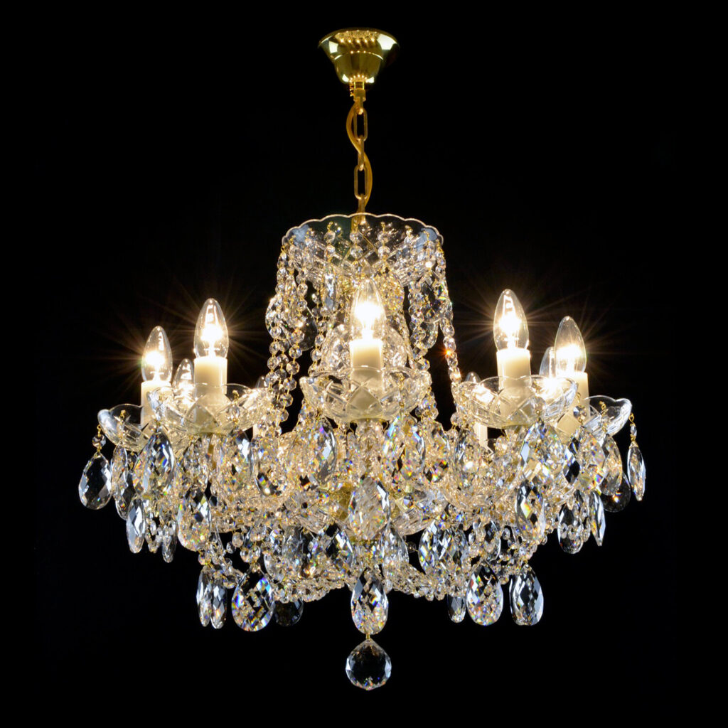 Elegant lighting centerpiece by Magnolia Blossom Interiors