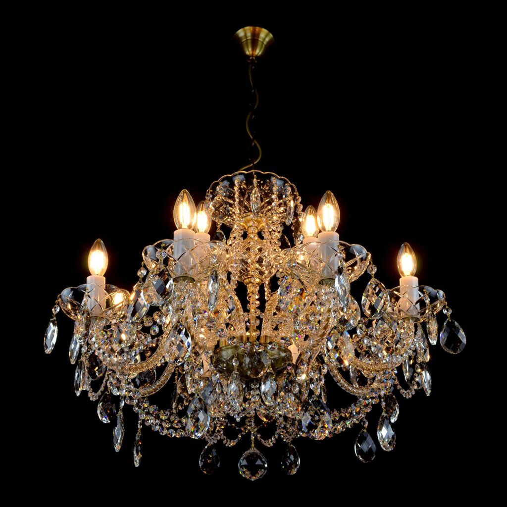 Designer lighting installation with bespoke details