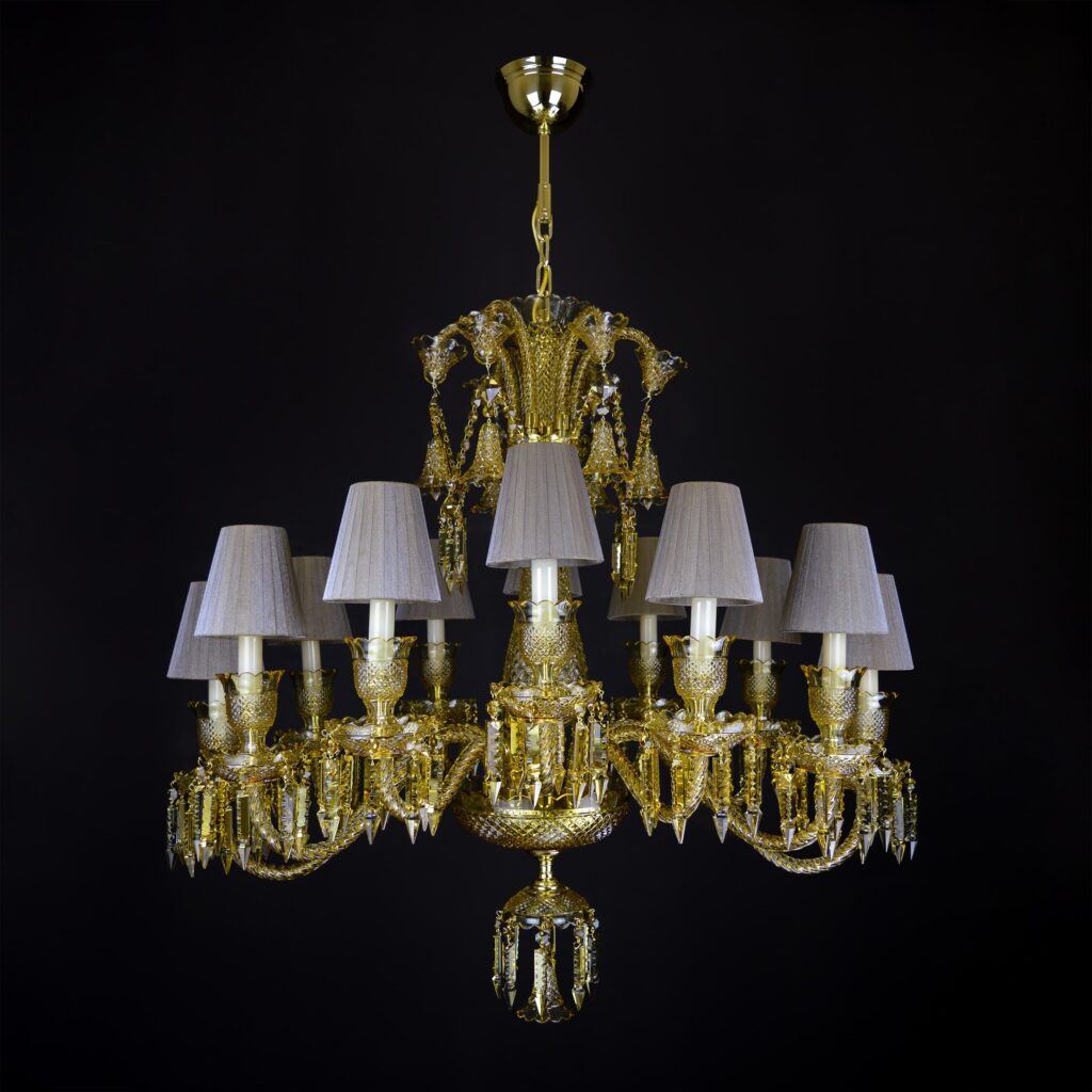 Designer lighting installation with bespoke details