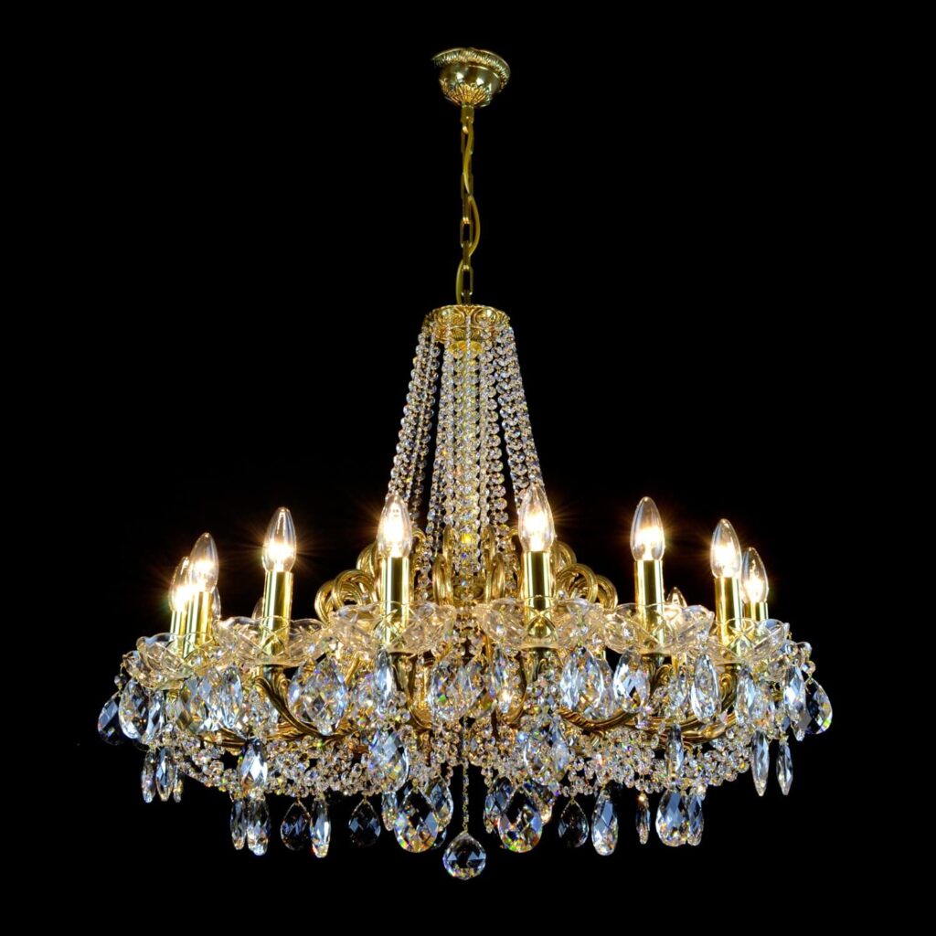 Elegant lighting centerpiece by Magnolia Blossom Interiors