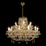 Luxury interior lighting with crystal elements