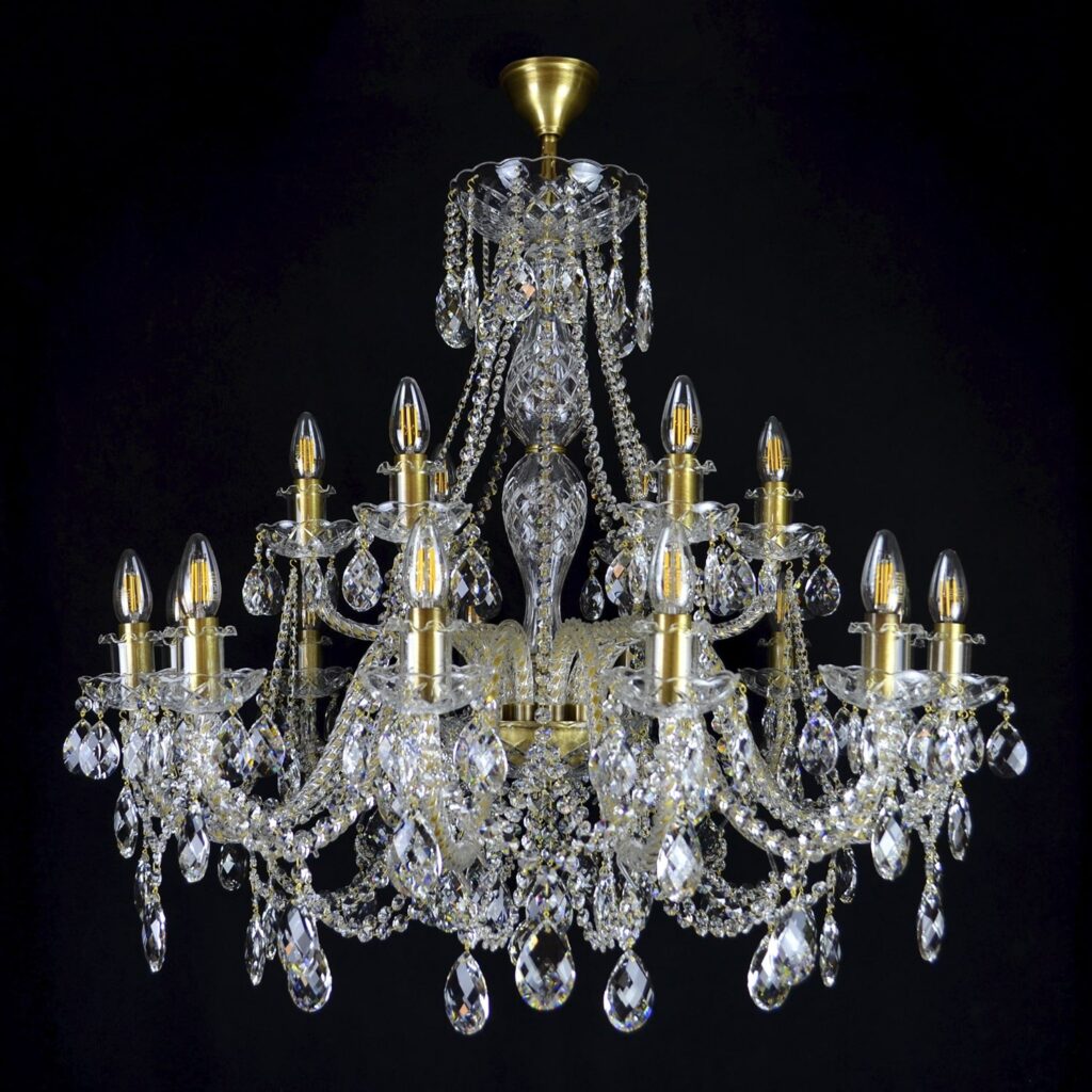 Crystal masterpiece illuminating stylish interiors