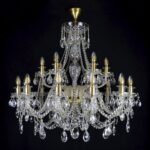 Crystal masterpiece illuminating stylish interiors