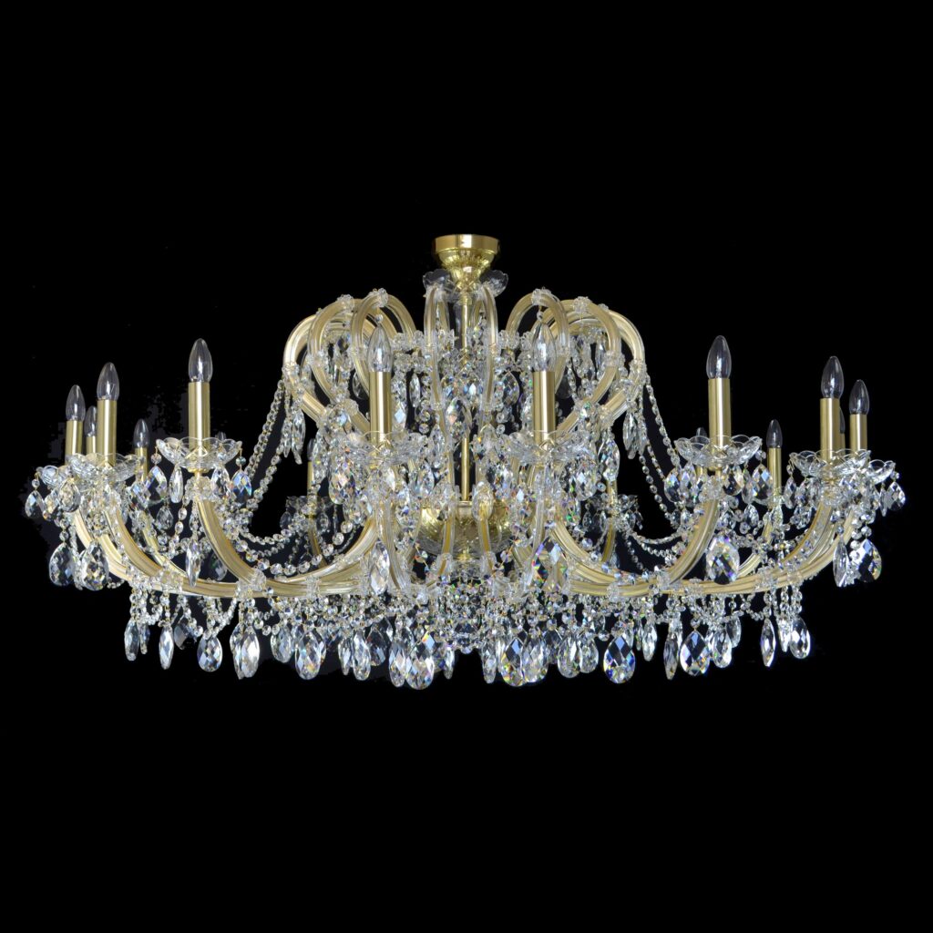 Elegant light fitting made from fine materials